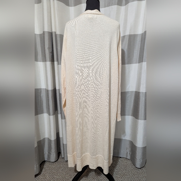 Women's Peach Long Open Front Knit Cardigan Size: 5X - Picture 4 of 8